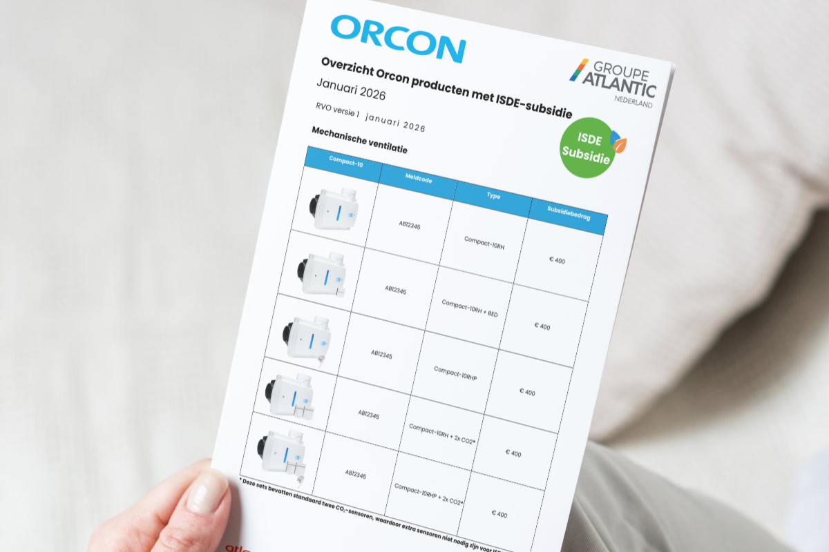 ISDE Subsidie Meldcodelijst